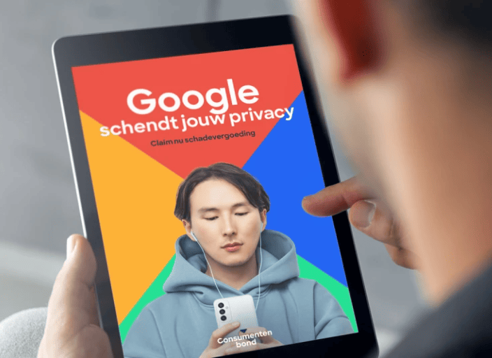 ipadscherm met google afbeelding